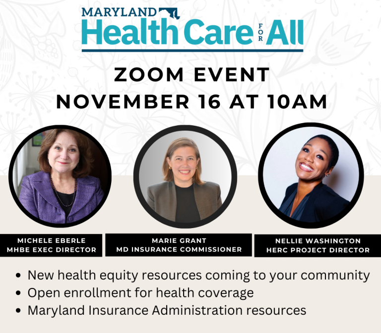 Join us for a health equity zoom event Nov 16, 2024 at 10 AM